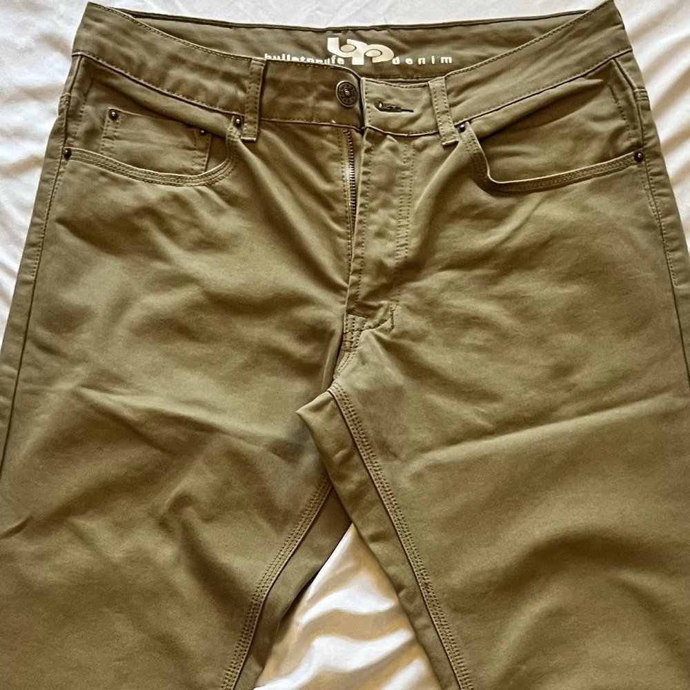 Bulletprufe Denim Jeans Never Worn Olive Green Kush Color